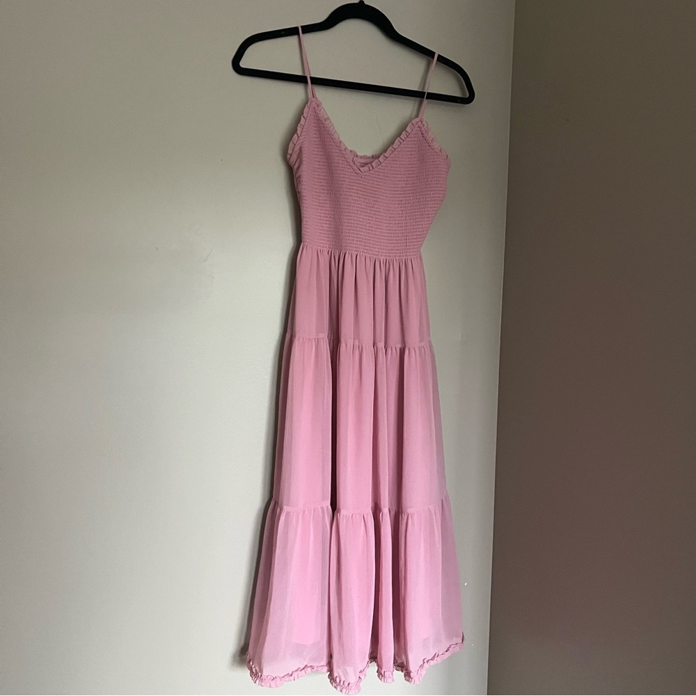 Aritzia Wilfred Tuberose Dress in Tart Pink - Picture 2 of 8